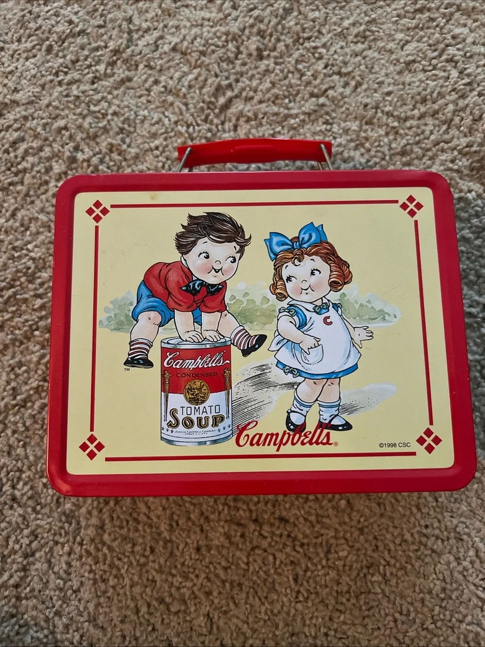 Campbells Soup Kids Metal Lunch Box 1998 Vintage